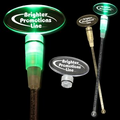 9" Green Oval Light-Up Cocktail Stirrers